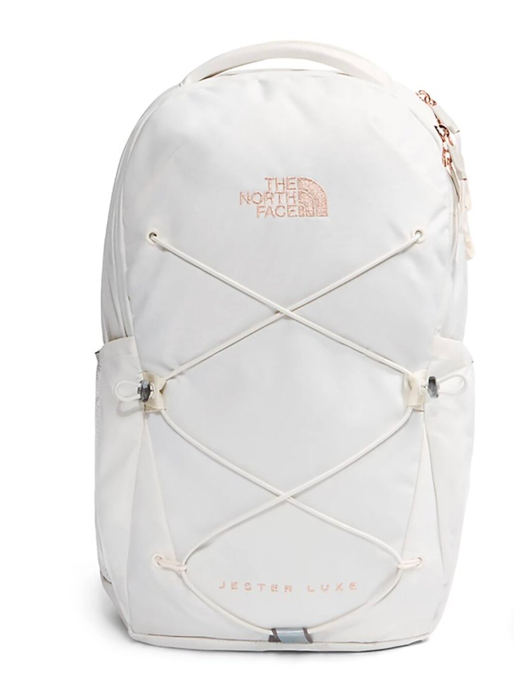 The North Face Women’s Jester Luxe Laptop Backpack Gardenia White Metallic 27L